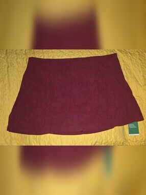 Halara Plum Ribbed Mini Skort